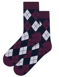 gatta-casual-skarpety-meskie-wzorowane-wz-154-red-plum-r80-42-44