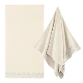 zwoltex-ravenna-recznik-kapielowy-duzy-do-wlosow-bezowy-450g-70x140cm