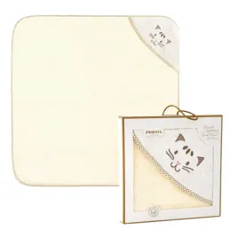 zwoltex-kotek-recznik-z-kapturem-dzieci-kapielowy-haft-bezowy-350g-90x90cm