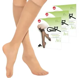 3x-gatta-podkolanowki-avi-lycra-15den-2-pary-daino