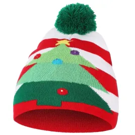 moraj-czapka-swiateczna-z-choinka-z-pomponem-swiecace-swiatelka-led-unisex