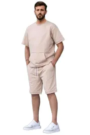 madmext-kremowe-krotkie-spodenki-meskie-dresowe-z-mankietem-xl-5da