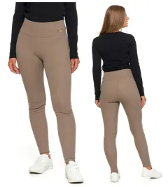 moraj-legginsy-getry-damskie-prazkowane-wysoki-stan-ocieplane-bezowe-l-xl