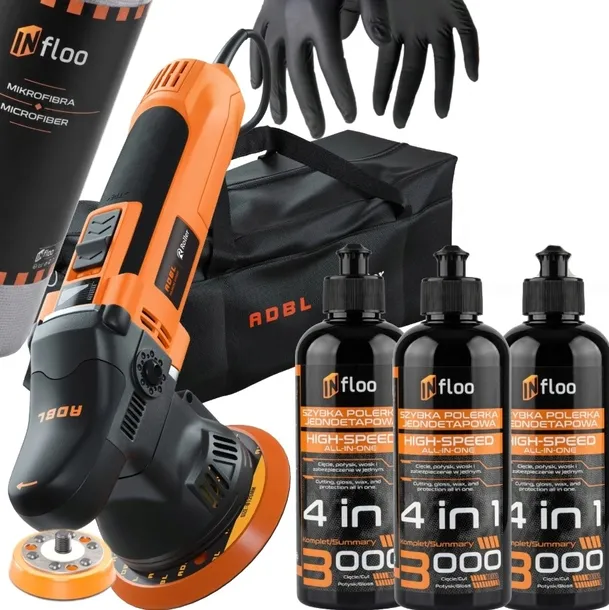 ADBL Roller D09125 maszyna polerska+ Pasta polerska INfloo 4w1 +mikrofibra