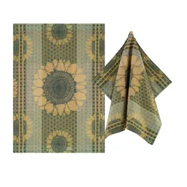 zwoltex-sunflowers-scierka-kuchenna-bawelniana-zielony-240g-50x70cm