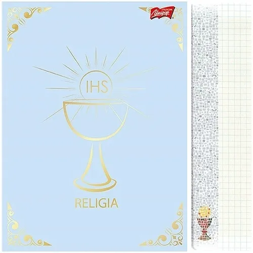 ZESZYT A5 DO RELIGII W KRATKĘ 32 KARTKI RELIGIA CIENIOWANY KRATKA UNIPAP