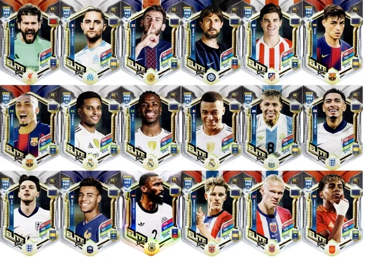Panini FIFA 365 2026 - JEWEL ELITE KOMPLET 18 kart ZESTAW MBAPPE YAMAL set