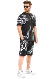 madmext-czarne-spodenki-meskie-krotkie-z-wzorem-abstrakcyjnym-xl-5da