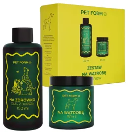 pet-form-labs-watroba-mieszanka-uzupelniajaca-dla-psa-zestaw-90ml-150ml