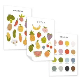 zestaw-3x-plakat-edukacyjny-a3-warzywa-owoce-kolory-montessori-nauka