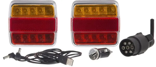 Lampy bezprzewodowe LED kwadrat 12V Li-ion magnes