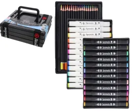 pisaki-podwojne-olowkowe-alkoholowe-wodne-kredki-zestaw-travelbox-42szt