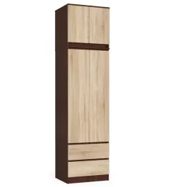 szafa-do-garderoby-z-nadstawka-wenge-sonoma-60cm