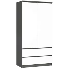 szafa-do-pokoju-dziecka-grafit-biala-2-drzwi-2-szuflady-90-cm-garderoba