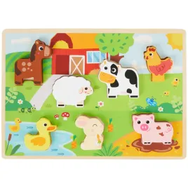 puzzle-drewniane-mini-matters-7-szt-plansza-krowka-kaczka-kogut-konik