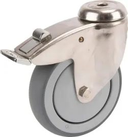 kolo-skretne-gumowe-o-125x32-mm-z-hamulcem-stal-nierdzewna-otwor-na-poje