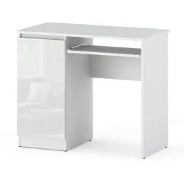 biurko-gamingowe-komputerowe-szkolne-biale-polysk-90-cm-z-2-polkami