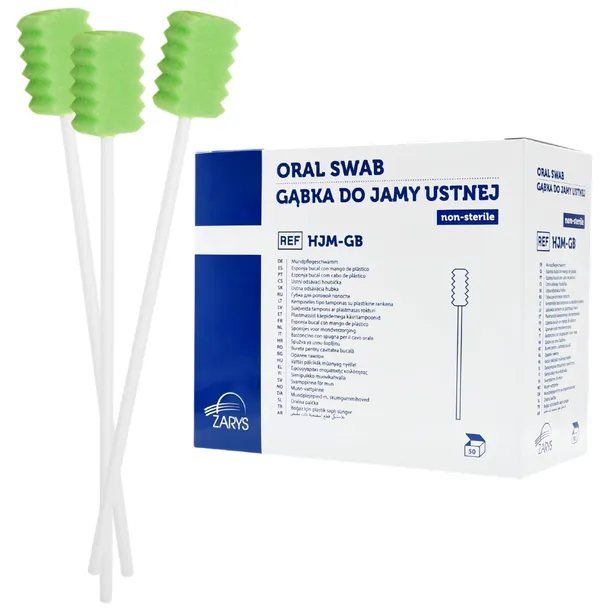 Gąbka do jamy ustnej ZARYS. 50szt.