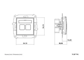 karlik-icon-gniazdo-komputerowe-podwojne-2xrj45-kat-5e-8-stykowy-taupe