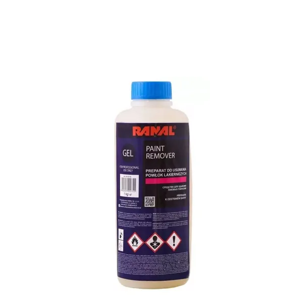 RANAL | Paint Remover 1kg GEL - Preparat do usuwania powłok lakierniczych
