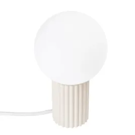 lampa-biurkowa-halo-bezowa-stojaca-z-kulistym-kloszem-do-biura-gabinetu