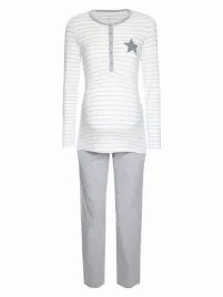 damska-pizama-ciazowa-dluga-bialo-szara-bellybutton-r-xl