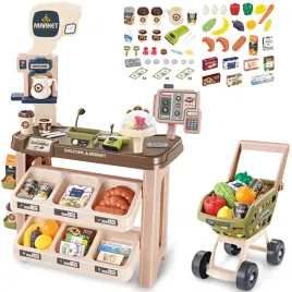 2x-supermarket-sklep-dla-dzieci-wozek-sklepowy-kasa-fiskalna-skaner-matadi