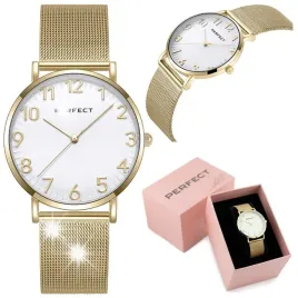 zegarek-damski-perfect-zefra-box-grawer-cyfry-bransoletka-mesh-zloty