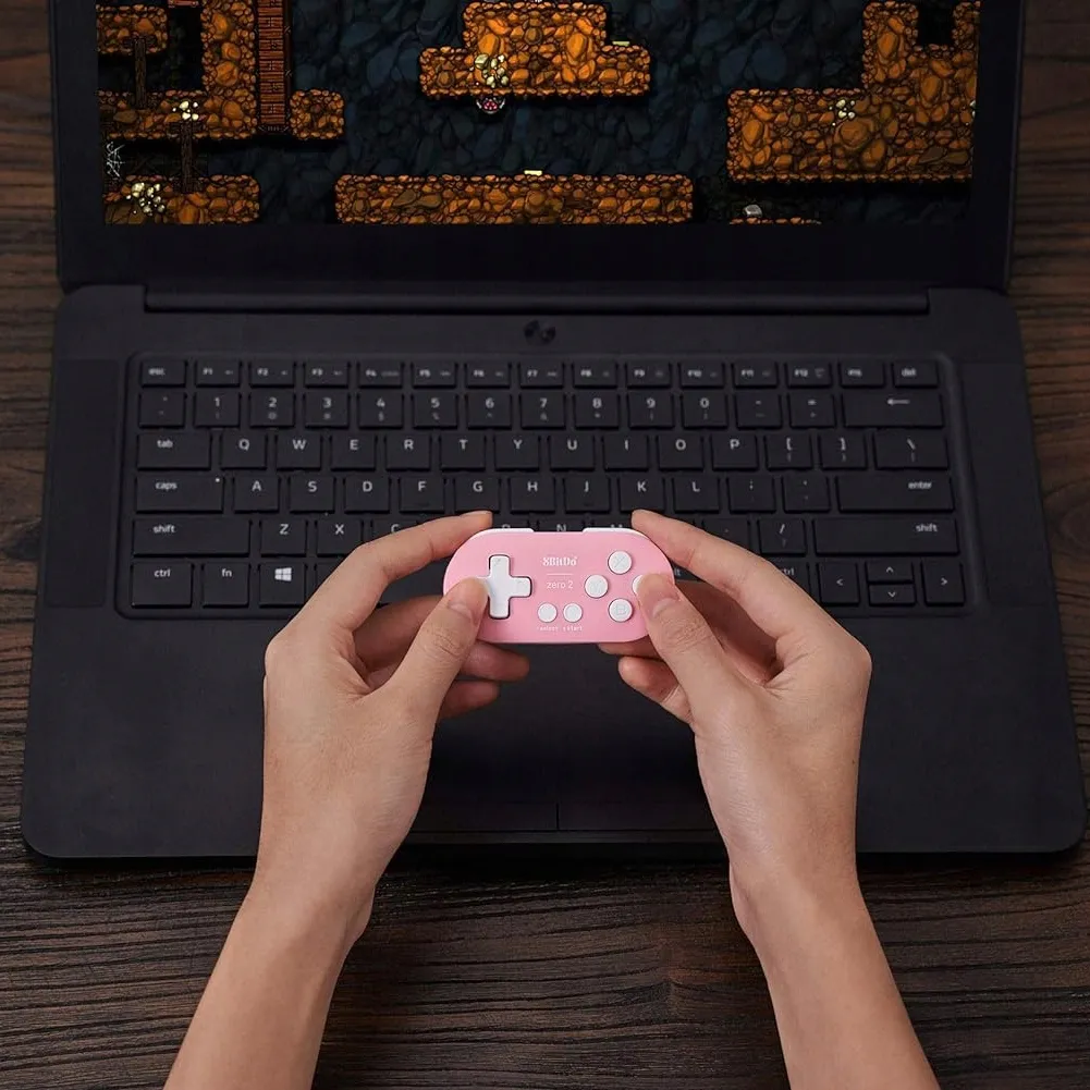 2x-pad-8bitdo-zero-2-bluetooth-gamepad-mini-controller-pink-stan-nowy