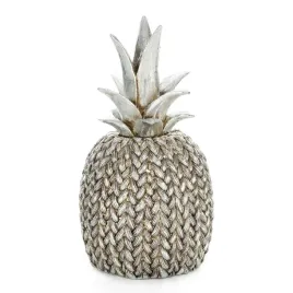 figurka-z-zywicy-poliestrowej-ananas-12-x-12-x-21cm-srebrna-zlota