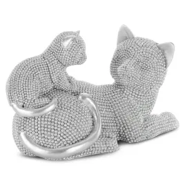 figurka-z-zywicy-poliestrowej-kotki-19-x-9-x-12-cm-srebrna