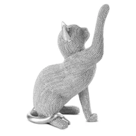 figurka-z-zywicy-poliestrowej-kot-14-x-8-x-22-cm-srebrna