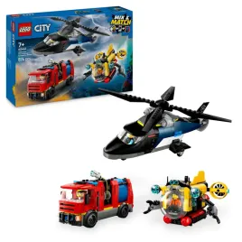 2x-lego-city-60462-zestaw-z-helikopterem-wozem-strazackim-i-lodzia