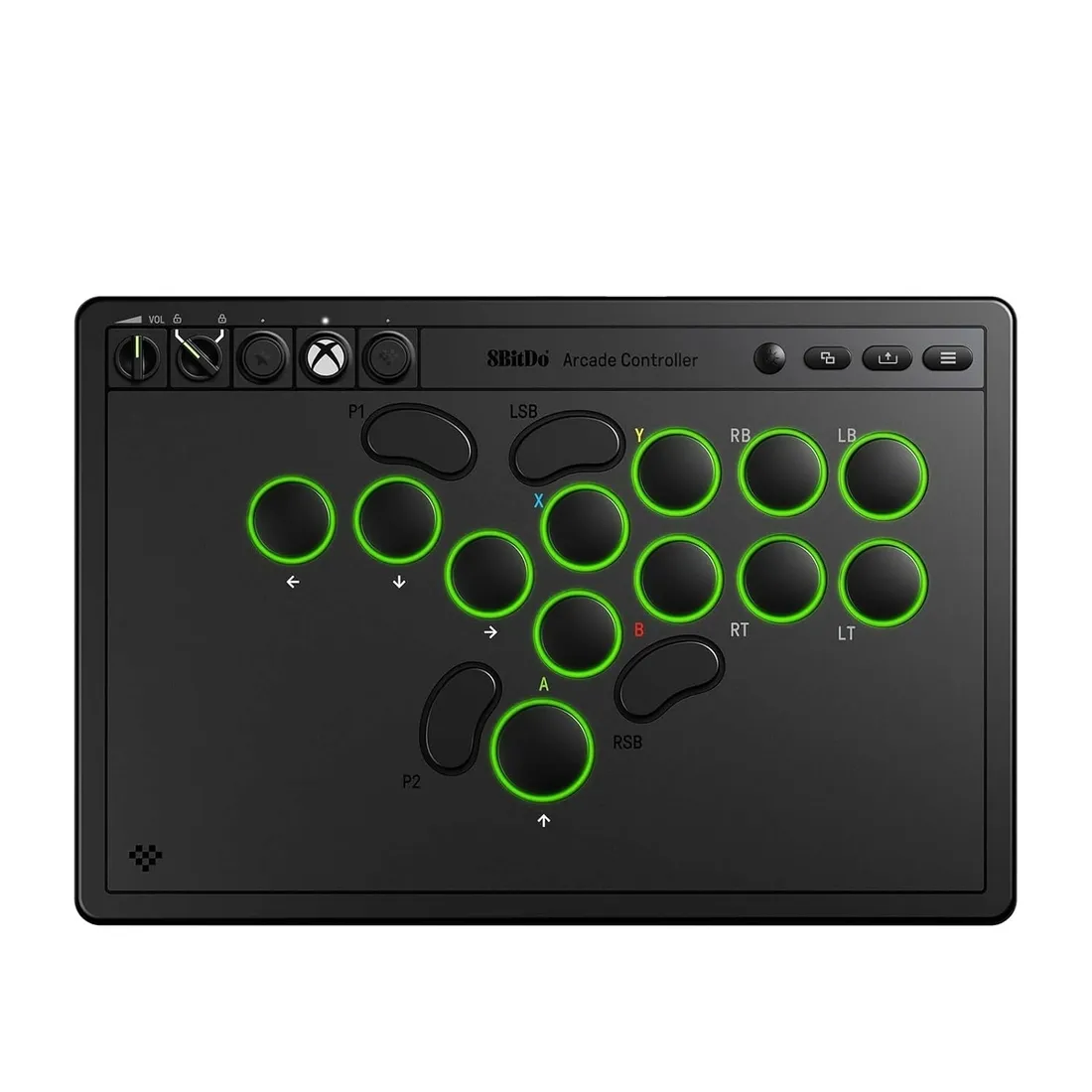 2x-pad-8bitdo-arcade-controller-xbox-pc-black