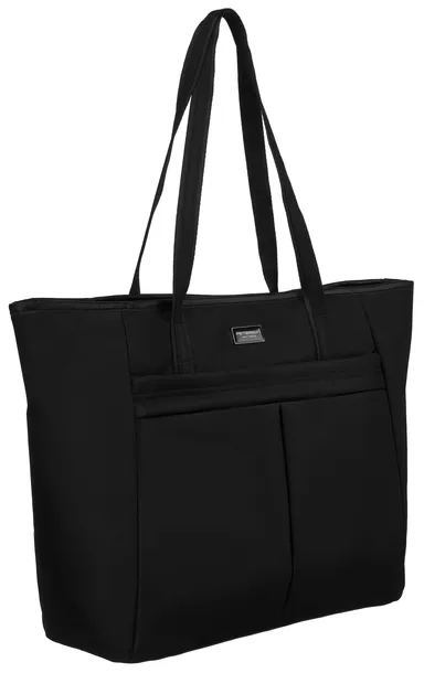 Duża torba damska na ramię Peterson shopper bag czarna pojemna miejska