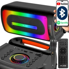 glosnik-bluetooth-usb-przenosny-boombox-rgb-karaoke-mikrofon-pilot-zestaw