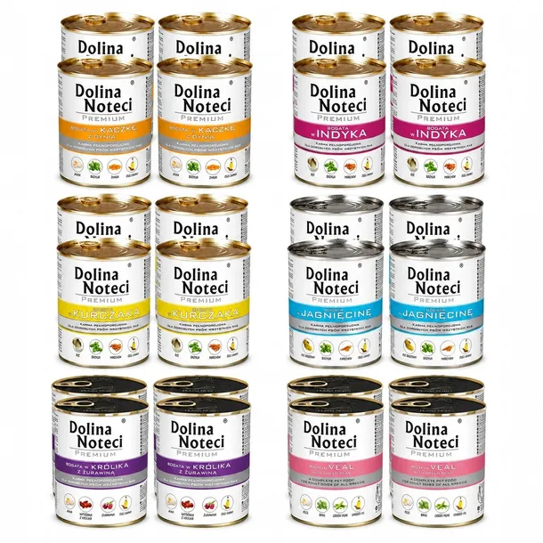Dolina Noteci Premium mix smaków mokra karma dla psa 24x400 g