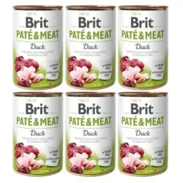 zestaw-6x400g-brit-pateandmeat-duck-6-x-400g