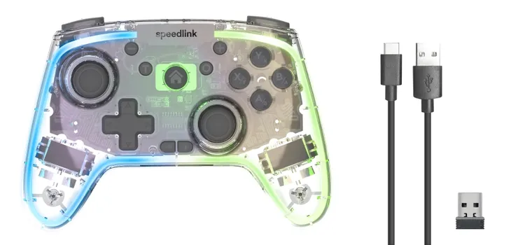 2x-pad-speedlink-rait-nx-rgb-wireless-wired-pc-android-switch-oled-lite-stan-nowy-zawiera-baterie-tak