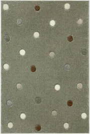 dywan-tanami-kids-c7218a-green-cream-zielen-cynamon-kropki