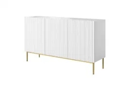 komoda-nicole-gold-150-cm-biala-ryflowana-trzydrzwiowa-na-zlotych-nogach