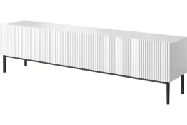 biala-ryflowana-szafka-rtv-nicole-200-cm-na-czarnych-nogach