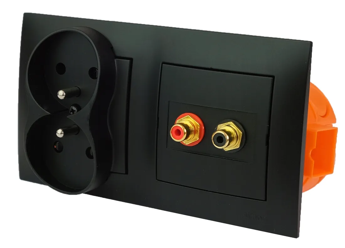 2x-gniazdo-scienne-2rca-zasilajace-230v-terminal