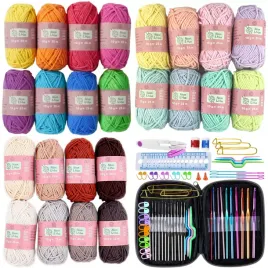 2x-zestaw-szydelek-w-etui-wloczki-bawelniane-24szt-szydelka-wloczka-bawelni