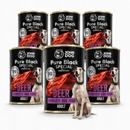 karma-mokra-dla-psa-john-dog-pure-black-special-edition-jelen-puszka-6x400g