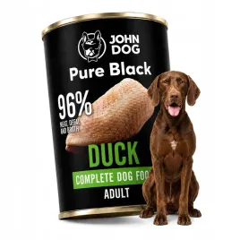karma-mokra-dla-psa-john-dog-pure-black-kaczka-puszka-400g-pelnoporcjowa
