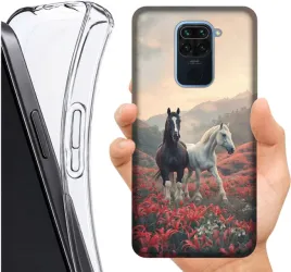 etui-altreo-na-xiaomi-redmi-note-9-plecki-case-wzory-konie-koniki