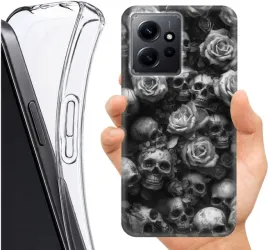 etui-altreo-na-xiaomi-redmi-note-12-4g-plecki-case-wzory-czaszka-kosci