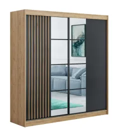 szafa-przesuwna-garderoba-z-lamelami-203x215x61cm-craft-zloty-lustro