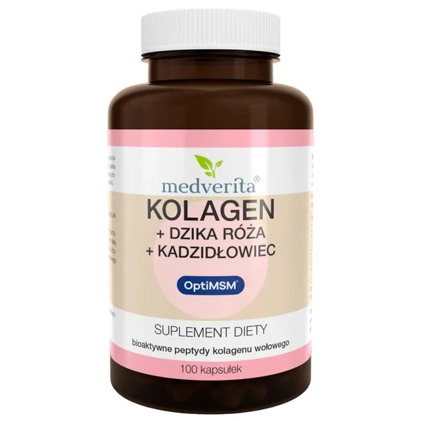 Medverita Kolagen Verisol + Dzika Róża + Kadzidłowiec + OptiMSM - 100 kaps